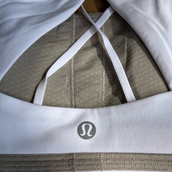 White, Size 12 Lululemon Nulu Yoga Bra. - Picture 6 of 8